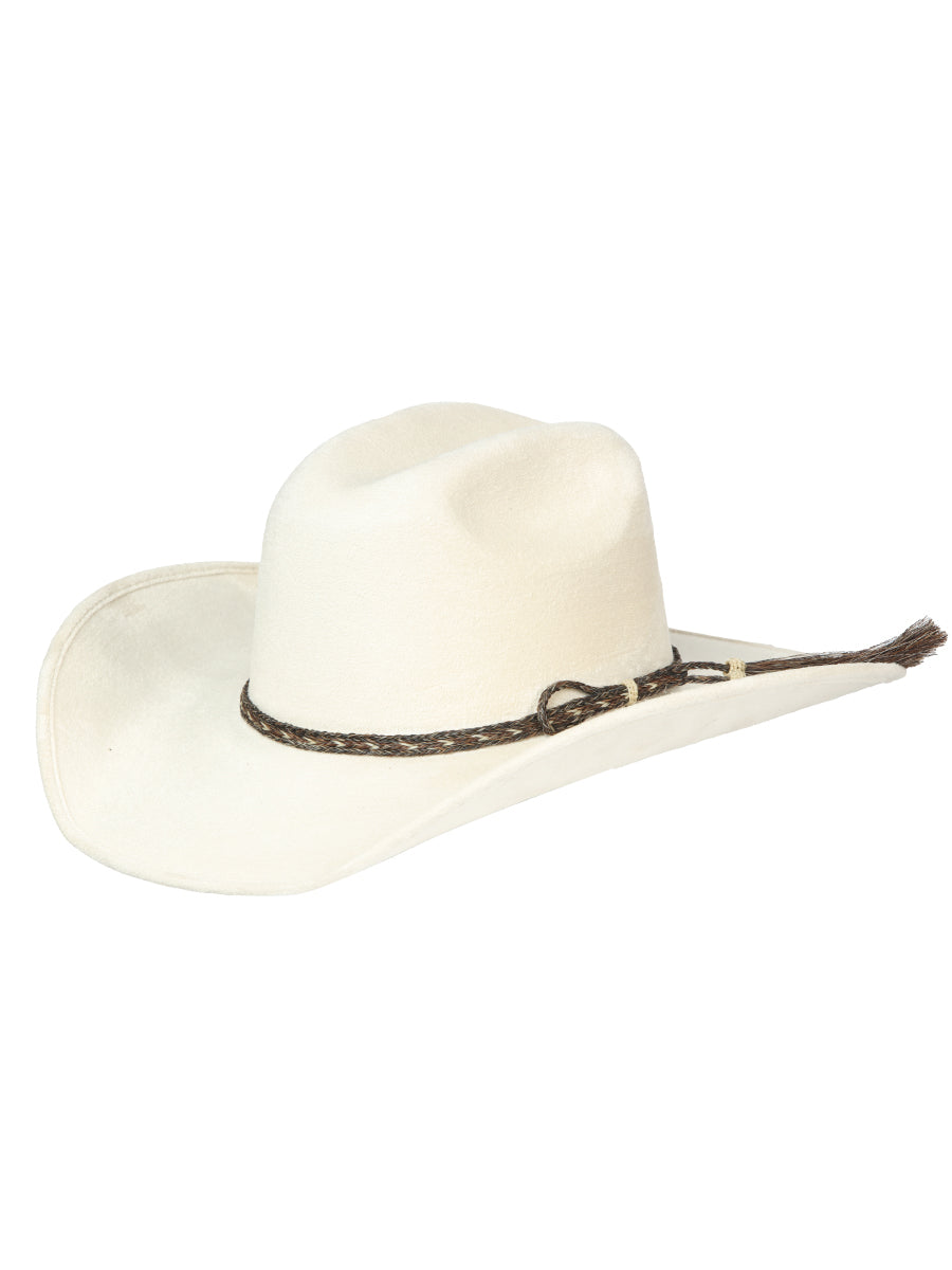 Men's Bone Sombrero Unisex Suede Monterrey Cowboy Hat Last Bull 'El General' 44259