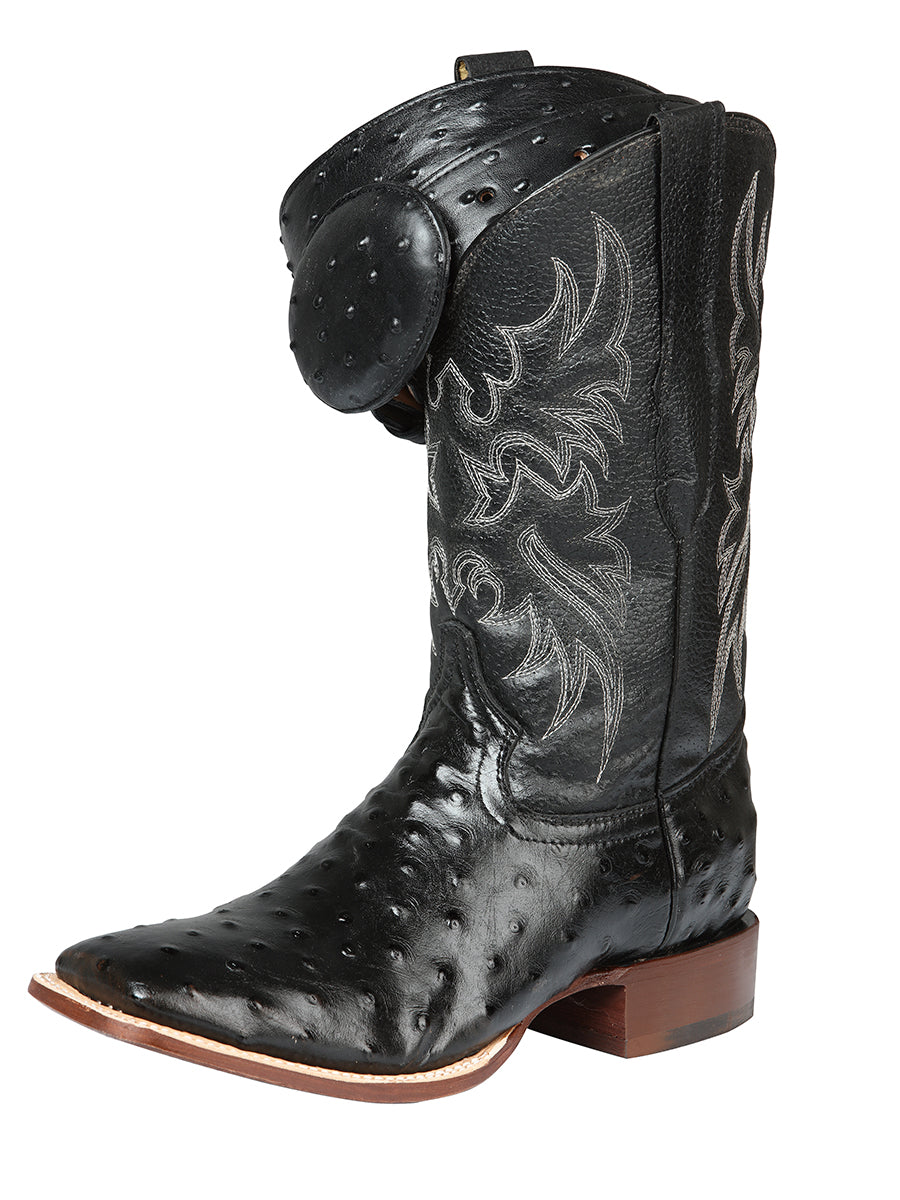 Men's Printed Ostrich Leather Western Cowboy Rodeo Boots 'El Señor de los Cielos' 44935