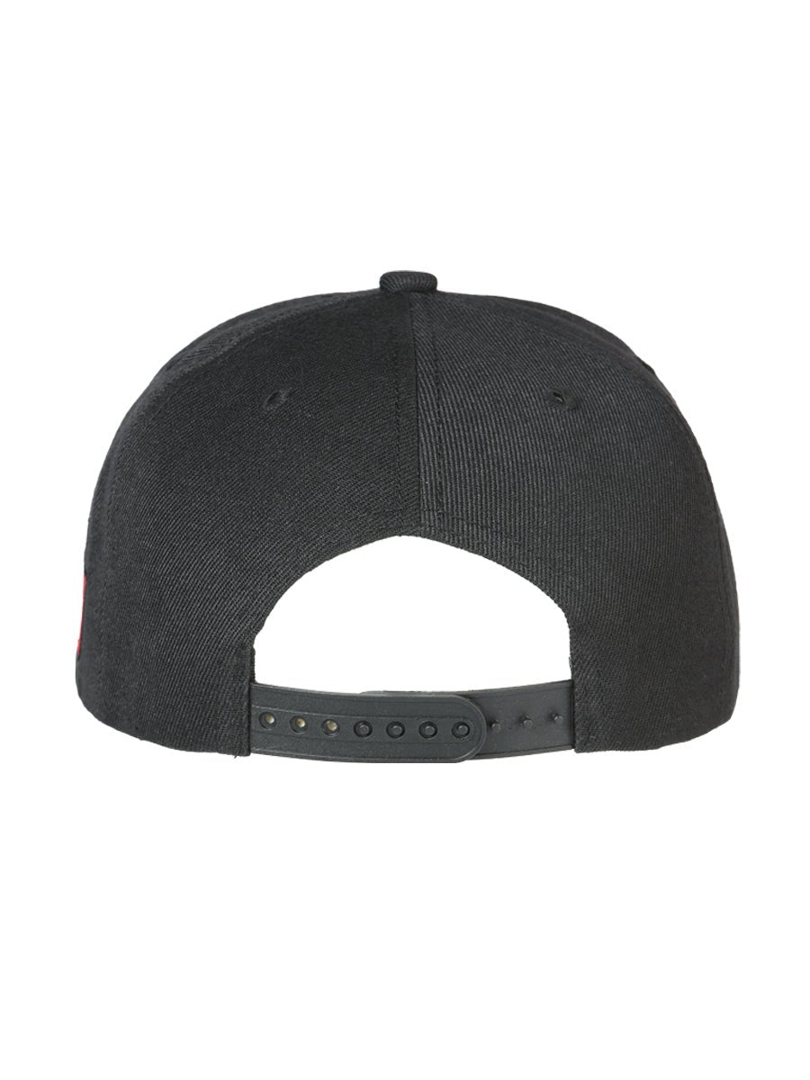 Baja California Black Embroidered Polyester Snap Back Cap 'El General' 44803 - BELLEZA'S - Baja California Black Embroidered Polyester Snap Back Cap 'El General' 44803 - Caps - 04480301
