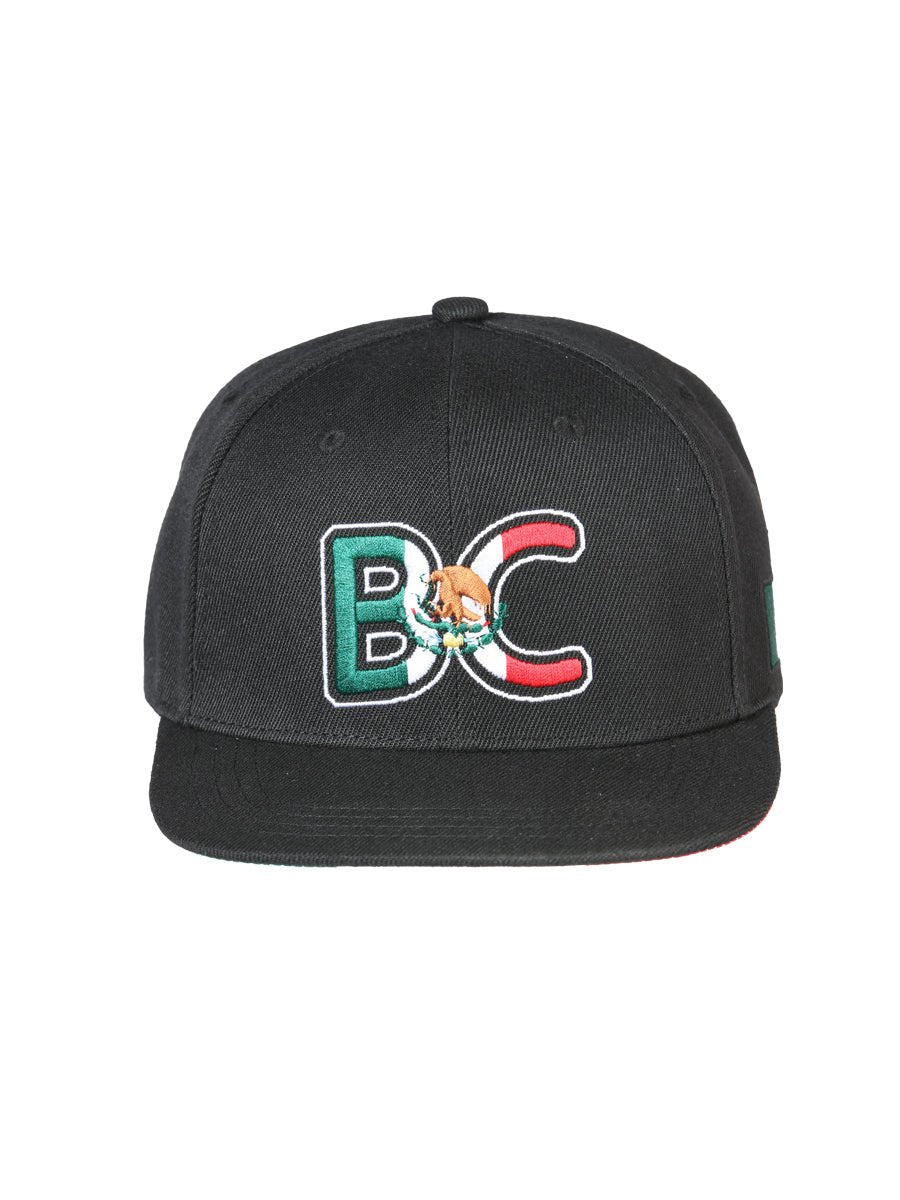 Baja California Black Embroidered Polyester Snap Back Cap 'El General' 44803 - BELLEZA'S - Baja California Black Embroidered Polyester Snap Back Cap 'El General' 44803 - Caps - 04480301