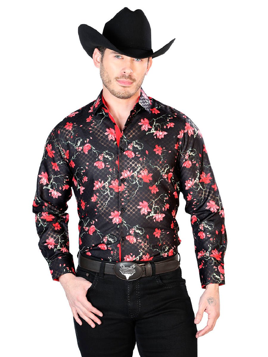 Black Casual Long Sleeve Shirt 43810 - BELLEZA'S - Black Casual Long Sleeve Shirt 43810 - CABALLERO - 04381001