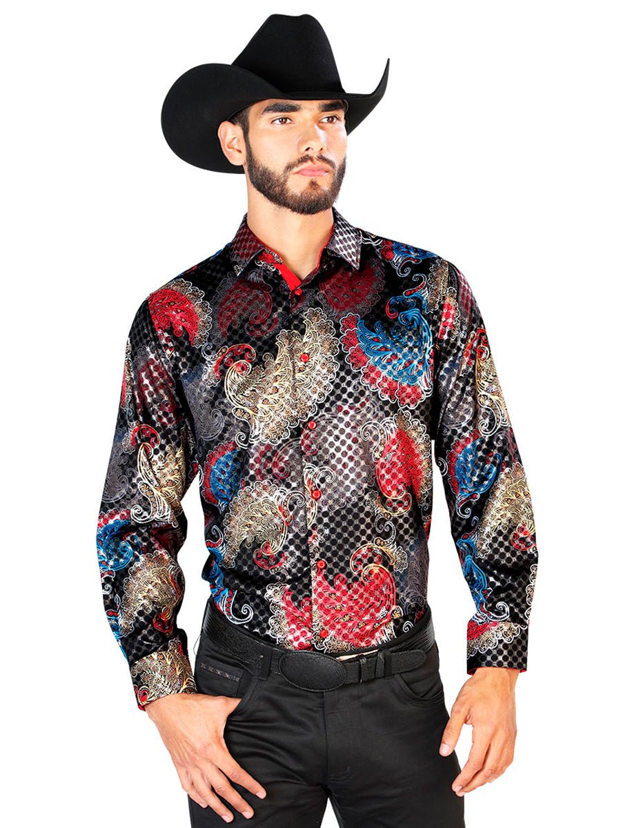 Black Casual Long Sleeve Shirt 43836 - BELLEZA'S - Black Casual Long Sleeve Shirt 43836 - CABALLERO - 04383601