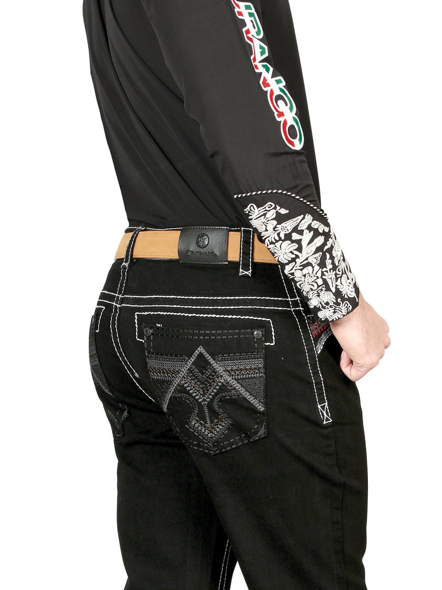 Centenario Bootcut Denim Jeans - Black 44964 - BELLEZA'S - Centenario Bootcut Denim Jeans - Black 44964 - Men's Pants - 04496401