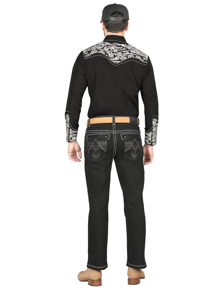 Centenario Bootcut Denim Jeans - Black 44964 - BELLEZA'S - Centenario Bootcut Denim Jeans - Black 44964 - Men's Pants - 04496401