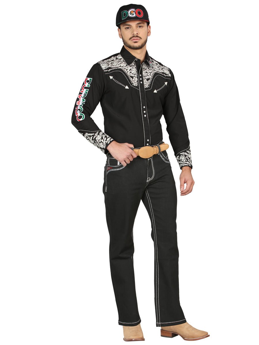 Centenario Bootcut Denim Jeans - Black 44964 - BELLEZA'S - Centenario Bootcut Denim Jeans - Black 44964 - Men's Pants - 04496401