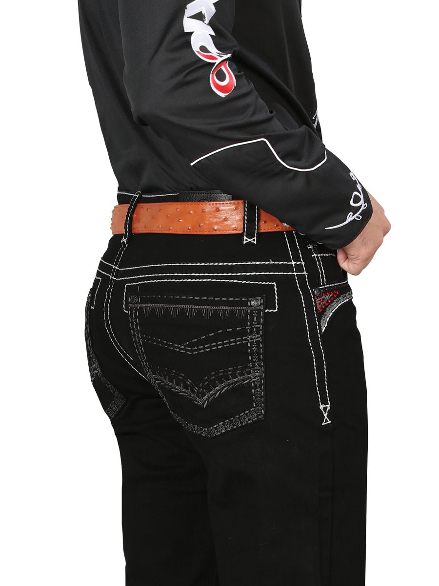 Centenario Bootcut Denim Jeans - Black 44966 - BELLEZA'S - Centenario Bootcut Denim Jeans - Black 44966 - Men's Pants - 04496601