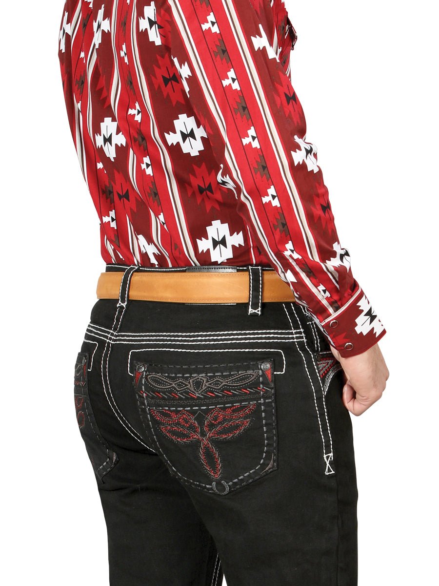 Centenario Bootcut Denim Jeans - Black 44968 - BELLEZA'S - Centenario Bootcut Denim Jeans - Black 44968 - Men's Pants - 04496801