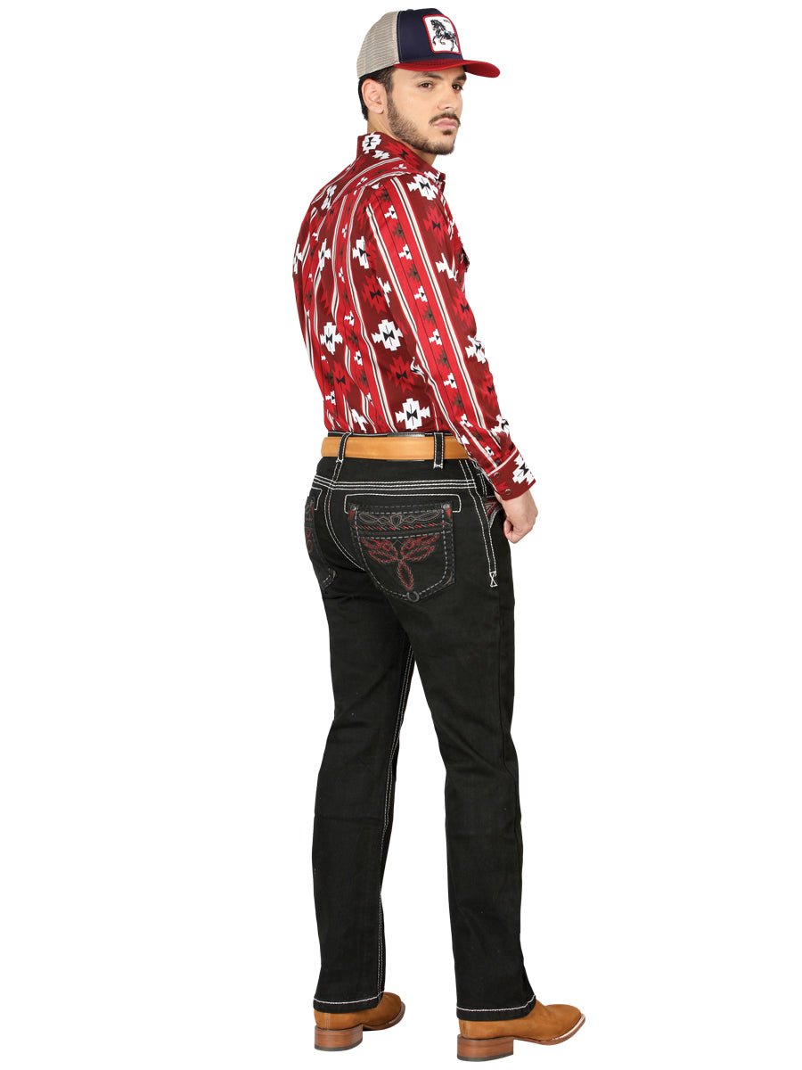 Centenario Bootcut Denim Jeans - Black 44968 - BELLEZA'S - Centenario Bootcut Denim Jeans - Black 44968 - Men's Pants - 04496801