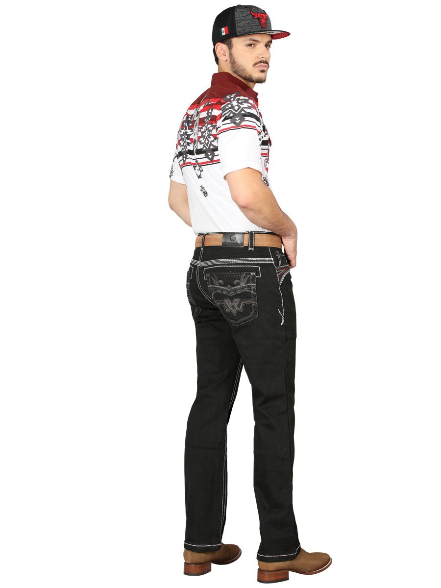 Centenario Bootcut Denim Jeans - Black 44972 - BELLEZA'S - Centenario Bootcut Denim Jeans - Black 44972 - Men's Pants - 04497201