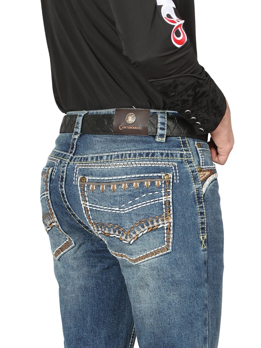 Centenario Bootcut Denim Jeans - Dark Blue 44967 - BELLEZA'S - Centenario Bootcut Denim Jeans - Dark Blue 44967 - Men's Pants - 04496701