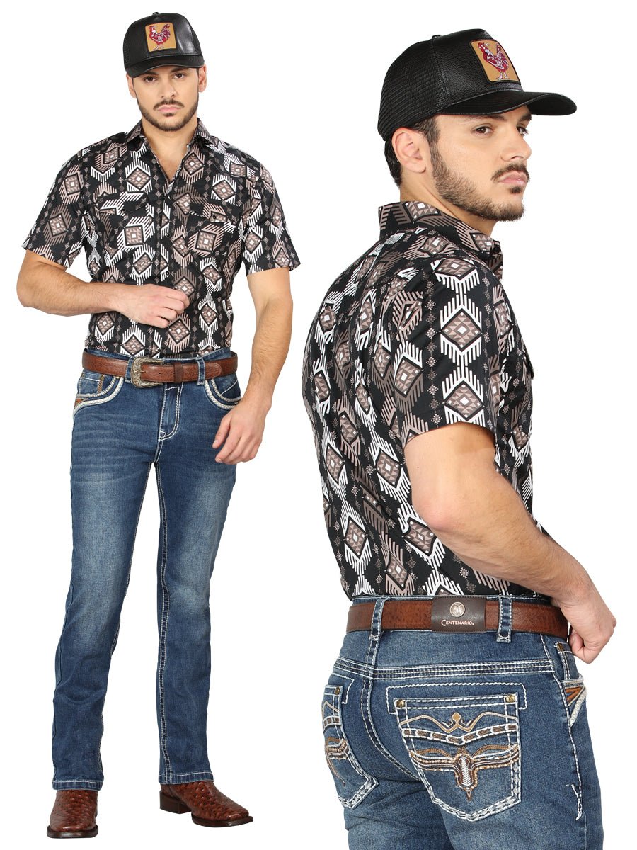 Centenario Bootcut Denim Jeans - Dark Blue 44970 - BELLEZA'S - Centenario Bootcut Denim Jeans - Dark Blue 44970 - Men's Pants - 04497001