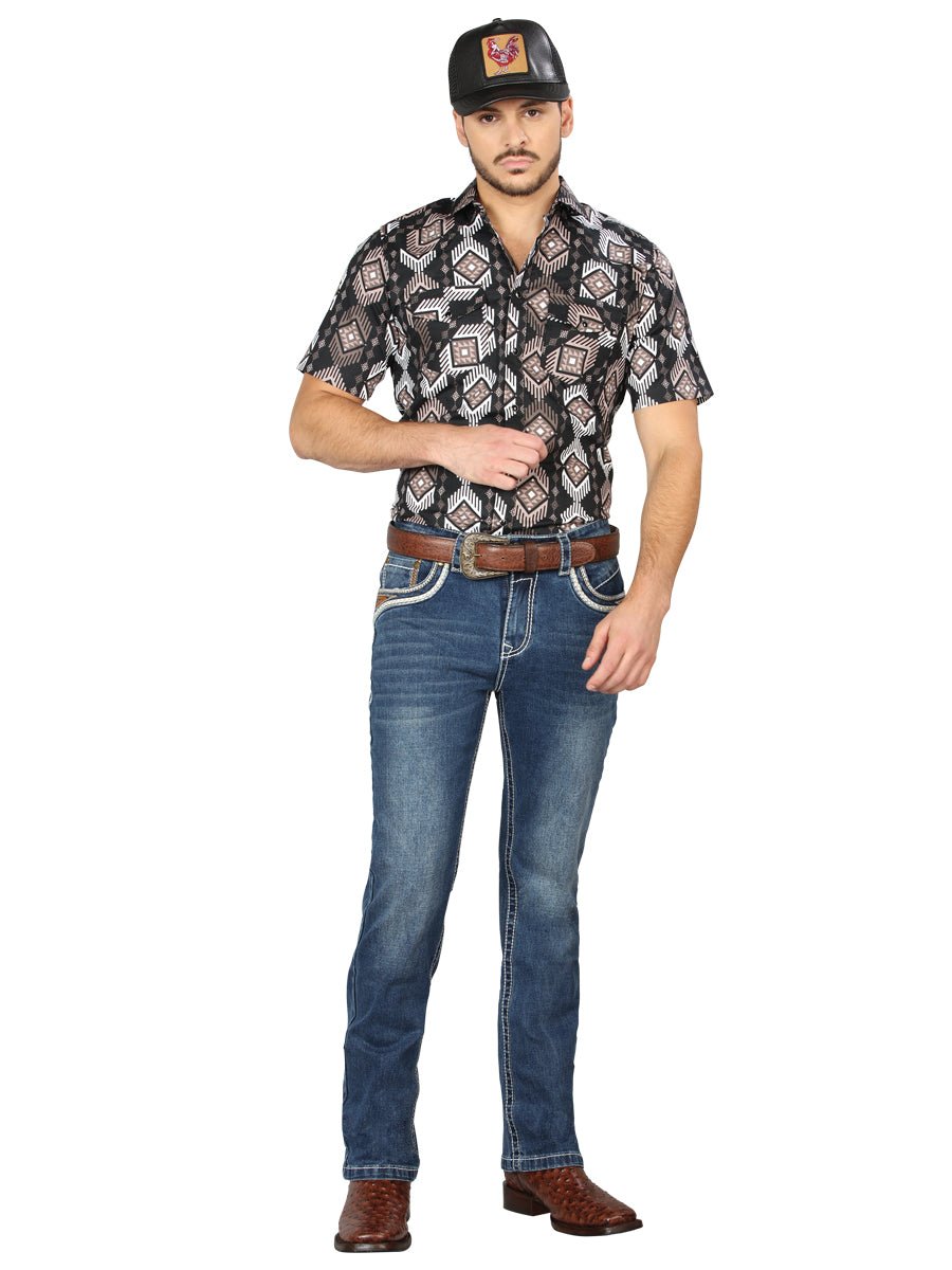 Centenario Bootcut Denim Jeans - Dark Blue 44970 - BELLEZA'S - Centenario Bootcut Denim Jeans - Dark Blue 44970 - Men's Pants - 04497001