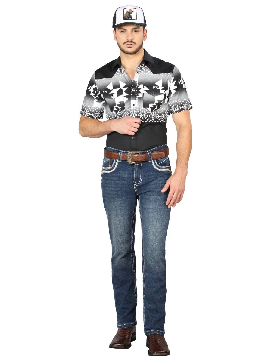 Centenario Bootcut Denim Jeans - Medium Blue 44973 - BELLEZA'S - Centenario Bootcut Denim Jeans - Medium Blue 44973 - Men's Pants - 04497301