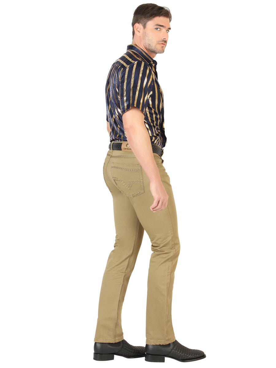 Centenario Slim Fit Denim Pants - Khaki 45542 - BELLEZA'S - Centenario Slim Fit Denim Pants - Khaki 45542 - CABALLERO - 04554201