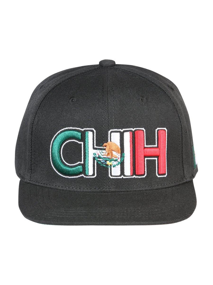 Chihuahua Black Embroidered Polyester Snap Back Cap 'El General' 44785 - BELLEZA'S - Chihuahua Black Embroidered Polyester Snap Back Cap 'El General' 44785 - Caps - 04478501