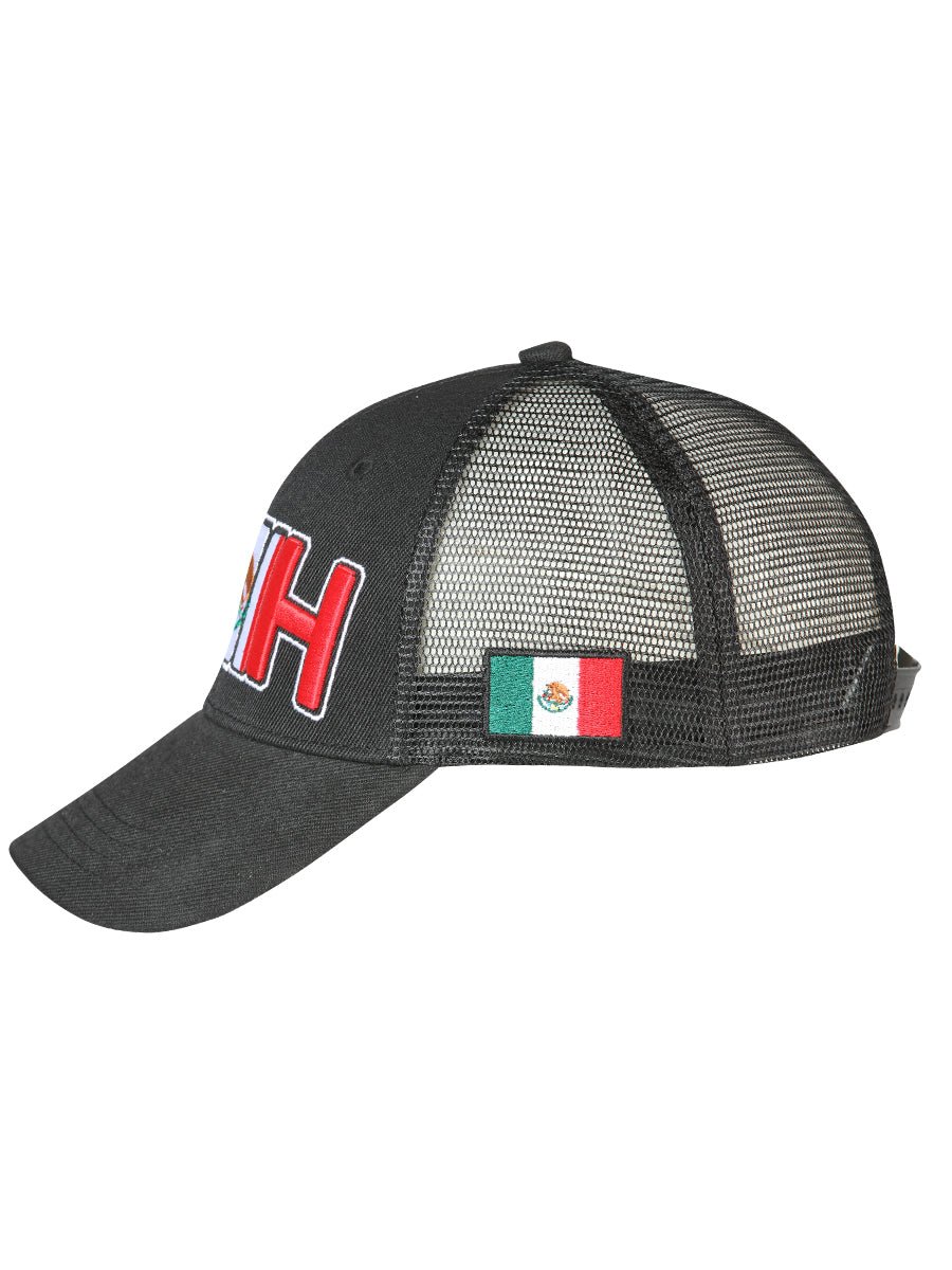 Chihuahua Black Embroidered Polyester Snap Back Cap 'El General' 44786 - BELLEZA'S - Chihuahua Black Embroidered Polyester Snap Back Cap 'El General' 44786 - Caps - 04478601