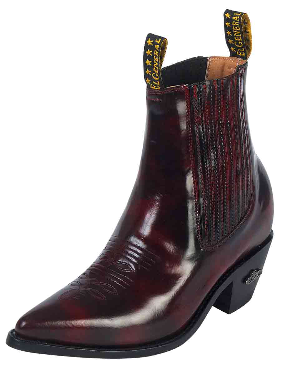 Cowboy Ankle Boot by El General - Chameleon Wine 179 - BELLEZA'S - Cowboy Ankle Boot by El General - Chameleon Wine 179 - CABALLERO - 00017901