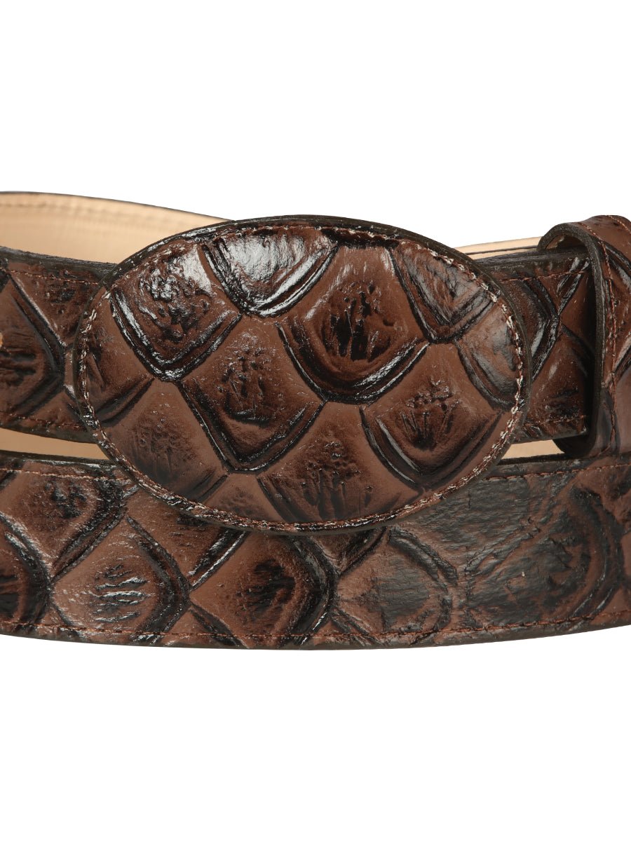 Cowboy Belt - El General - Imitation - Pirarucu - Brown 44668 - BELLEZA'S - Cowboy Belt - El General - Imitation - Pirarucu - Brown 44668 - CABALLERO - 04466801
