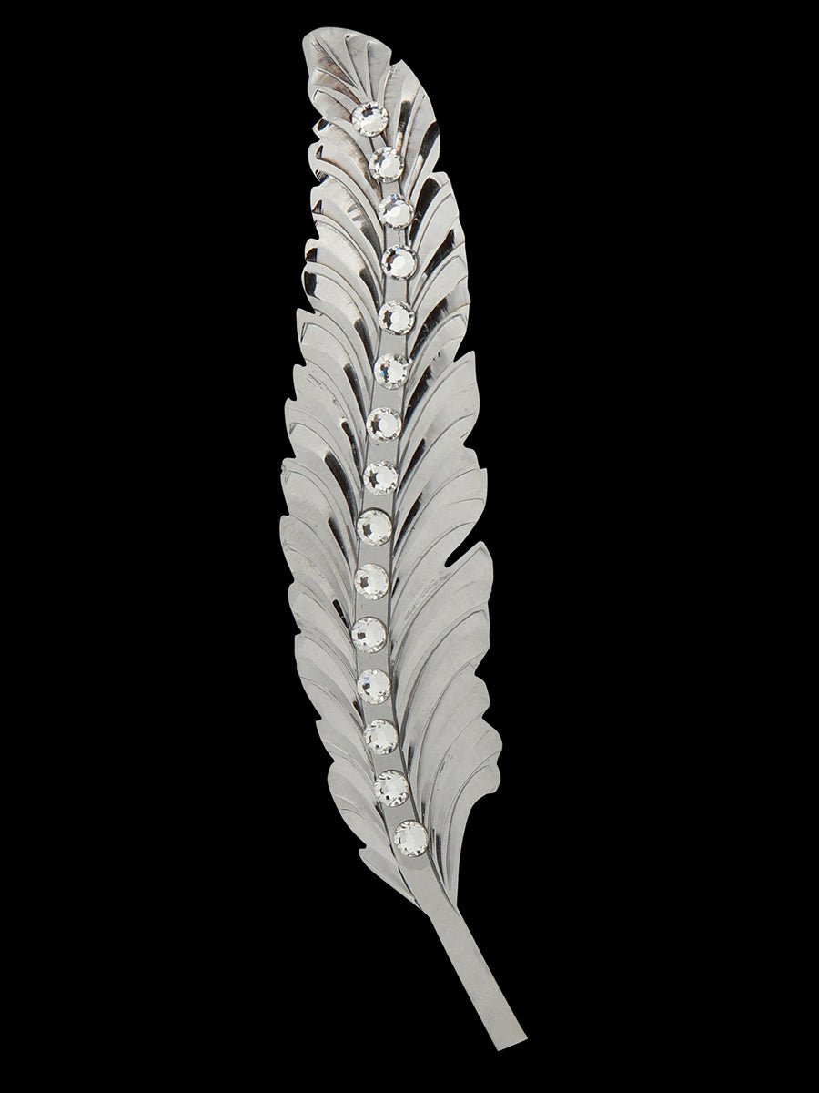 Decorative Feather with Stone Detail 45203 - BELLEZA'S - Decorative Feather with Stone Detail 45203 - N/A - 04520301