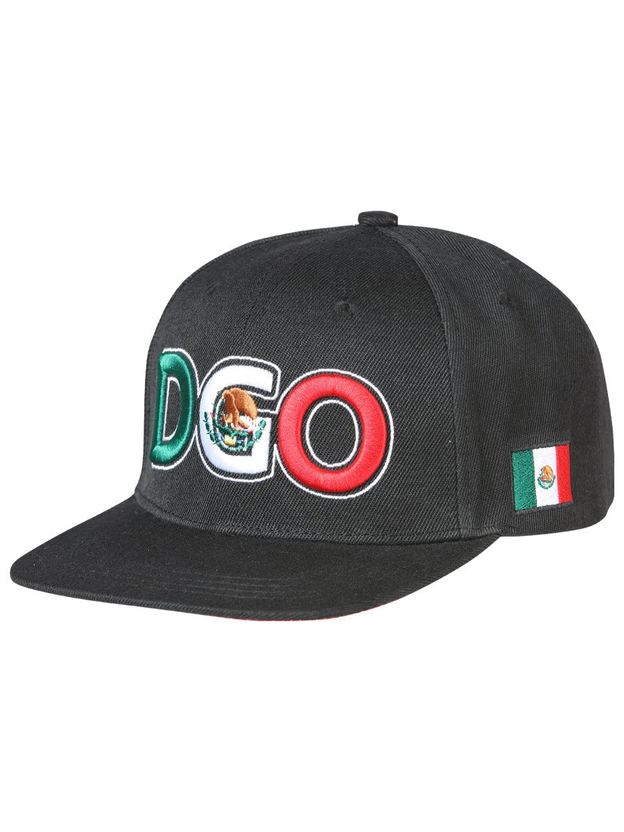 Durango Black Embroidered Polyester Snap Back Cap 'El General' 44787 - BELLEZA'S - Durango Black Embroidered Polyester Snap Back Cap 'El General' 44787 - Caps - 04478701