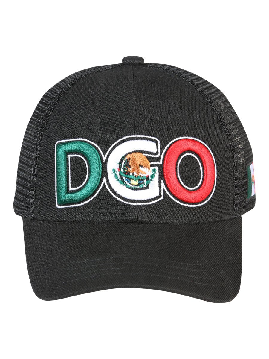 Durango Black Embroidered Polyester Snap Back Cap 'El General' 44788 - BELLEZA'S - Durango Black Embroidered Polyester Snap Back Cap 'El General' 44788 - Caps - 04478801
