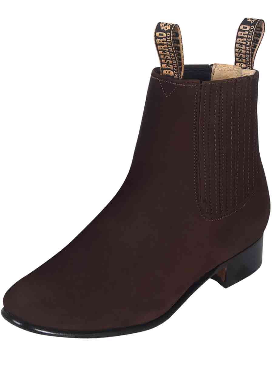 El Besserro Charro Boot - Dark Brown Nobuck 206 - BELLEZA'S - El Besserro Charro Boot - Dark Brown Nobuck 206 - CABALLERO - 00020601