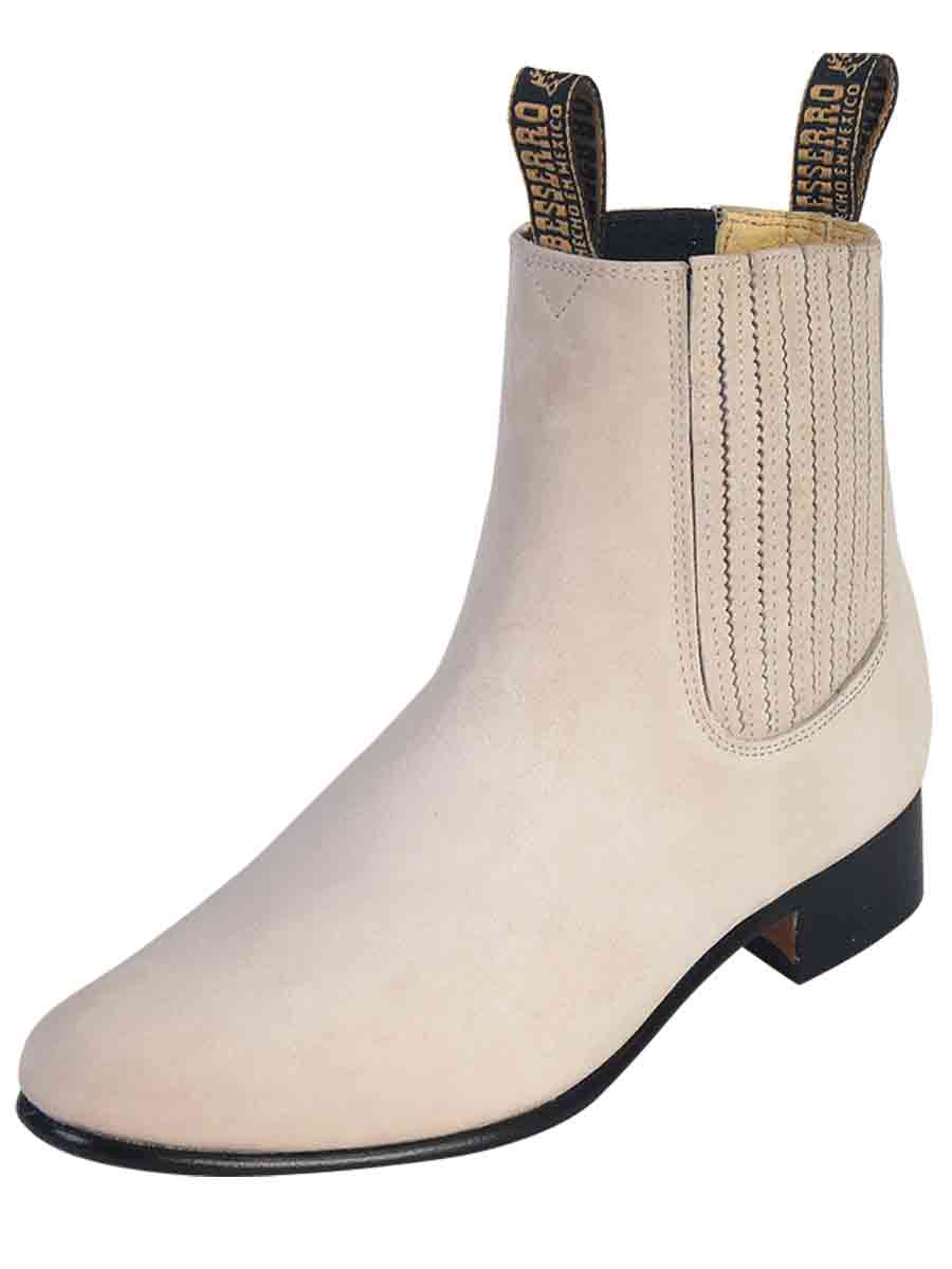 El Besserro Charro Boot - Nobuck Bone 205 - BELLEZA'S - El Besserro Charro Boot - Nobuck Bone 205 - CABALLERO - 00020501