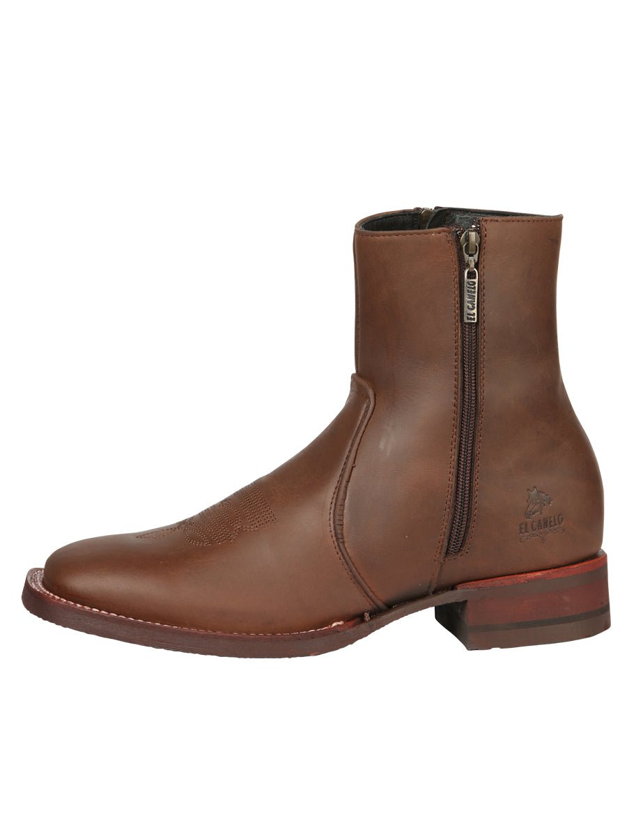 El Canelo Men’s Ankle Boots - Crazy Leather Wood 45214 - BELLEZA'S - El Canelo Men’s Ankle Boots - Crazy Leather Wood 45214 - CABALLERO - 04521401