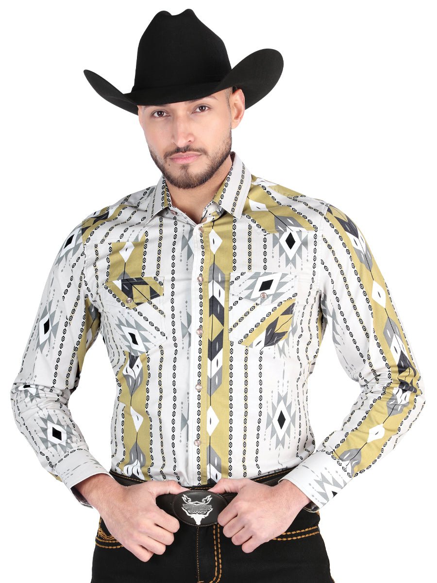 El General - Casual Long Sleeve Shirt - Gris 44473 - BELLEZA'S - El General - Casual Long Sleeve Shirt - Gris 44473 - CABALLERO - 04447301