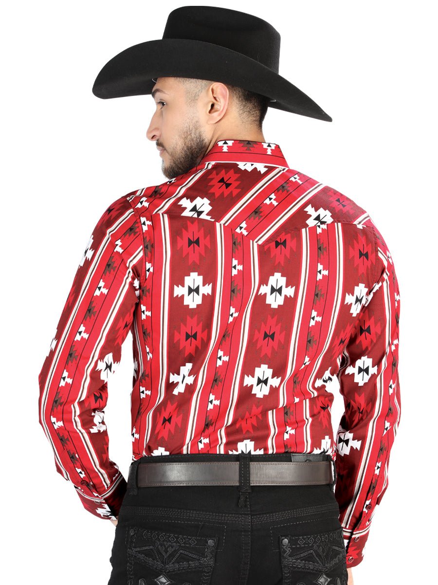 El General - Casual Long Sleeve Shirt - Rojo 44472 - BELLEZA'S - El General - Casual Long Sleeve Shirt - Rojo 44472 - CABALLERO - 04447201