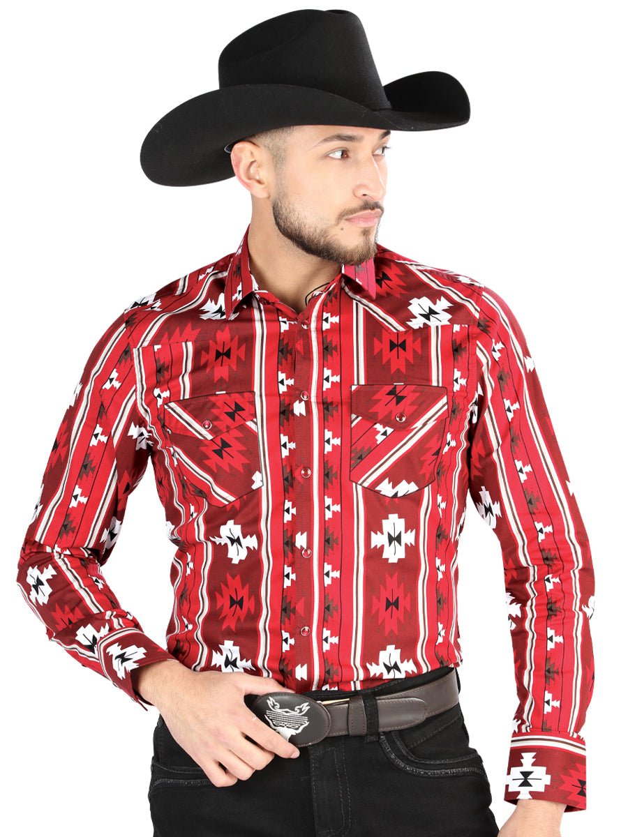 El General - Casual Long Sleeve Shirt - Rojo 44472 - BELLEZA'S - El General - Casual Long Sleeve Shirt - Rojo 44472 - CABALLERO - 04447201