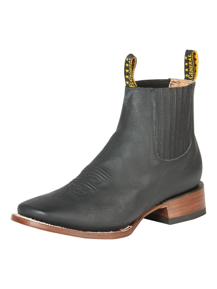 El General Men’s Ankle Boots - Cimarron Leather Black 126610 - BELLEZA'S - El General Men’s Ankle Boots - Cimarron Leather Black 126610 - CABALLERO - 12661001