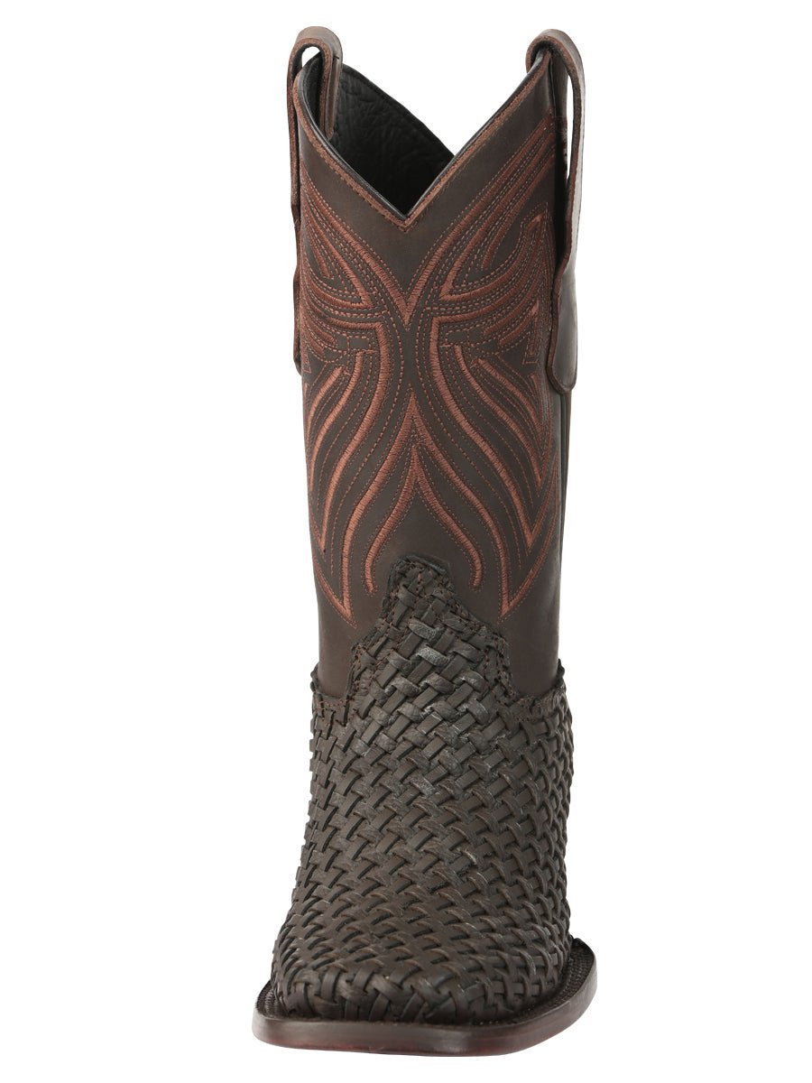 El General Men’s Leather Rodeo Boots Petatillo - Chocolate 45013 - BELLEZA'S - El General Men’s Leather Rodeo Boots Petatillo - Chocolate 45013 - CABALLERO - 04501301