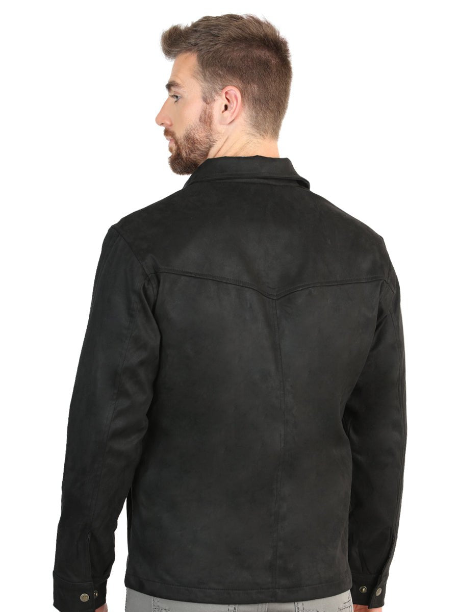 El General Men’s Suede Jacket - Black 45648 - BELLEZA'S - El General Men’s Suede Jacket - Black 45648 - CABALLERO - 04564801