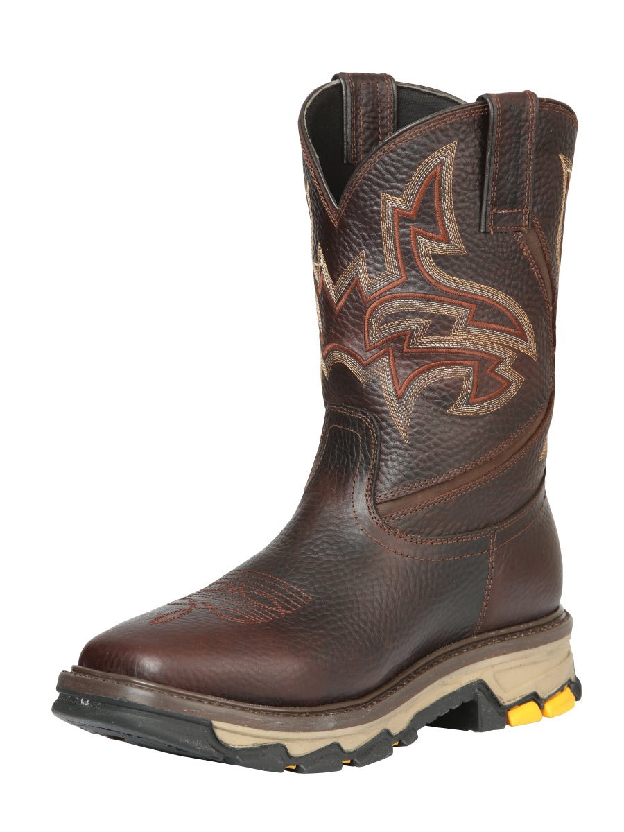 El General Rodeo Work Boot - Bull Fight Brown 44692 - BELLEZA'S - El General Rodeo Work Boot - Bull Fight Brown 44692 - CABALLERO - 04469201