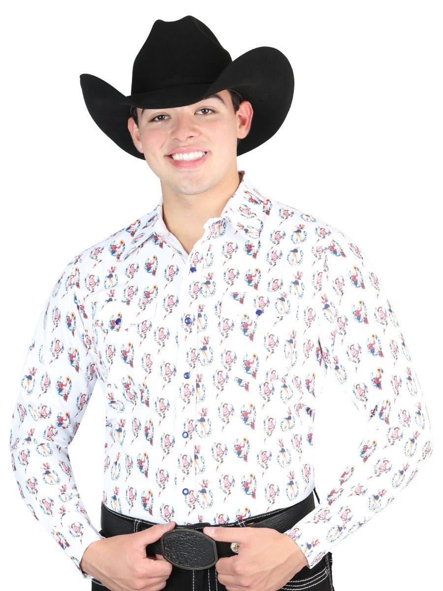 El General White Western Shirt 44318 - BELLEZA'S - El General White Western Shirt 44318 - CABALLERO - 04431801