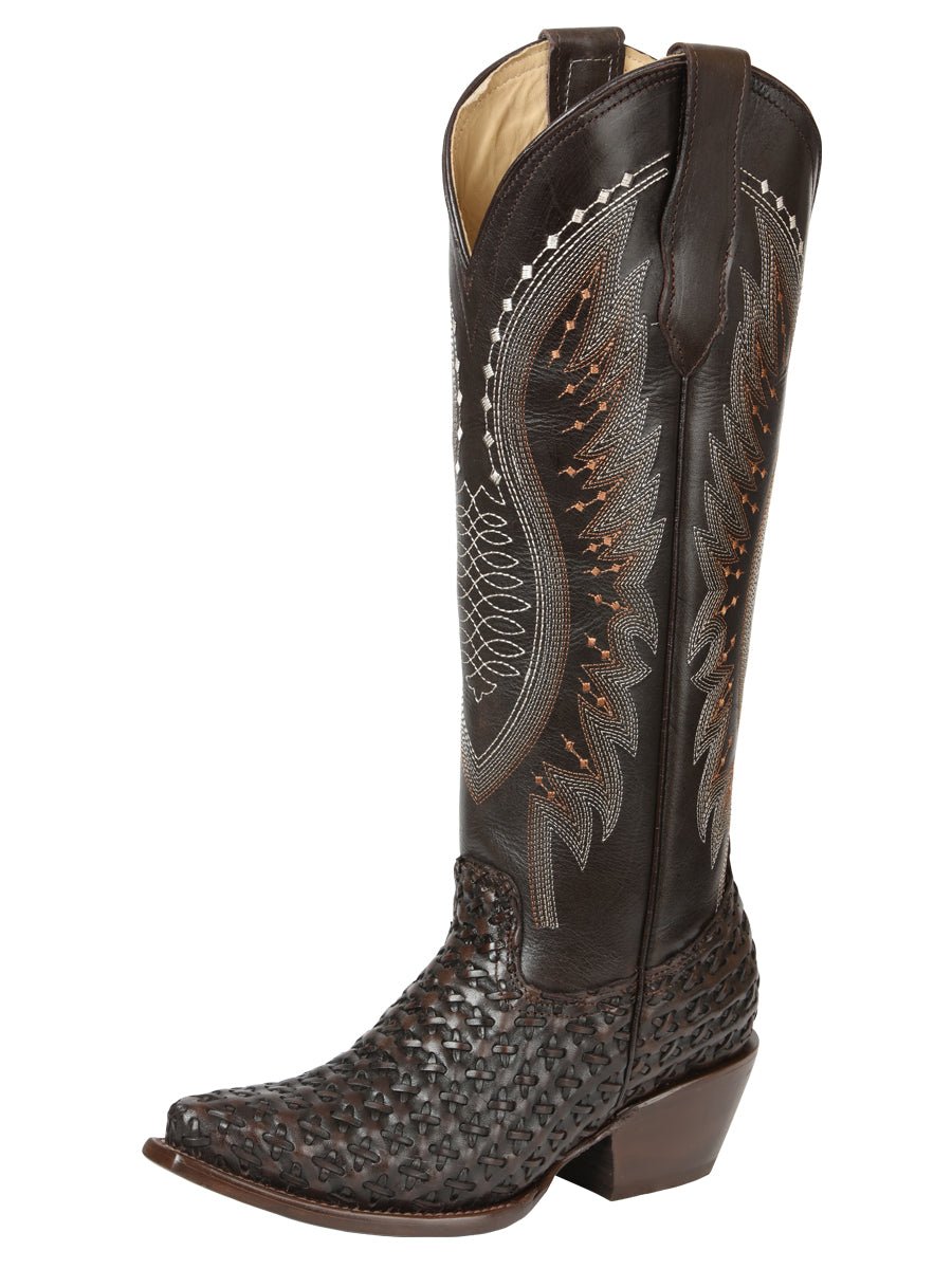 El General Women’s Embroidered Western Boots - Choco 45782 - BELLEZA'S - El General Women’s Embroidered Western Boots - Choco 45782 - DAMA - 04578201