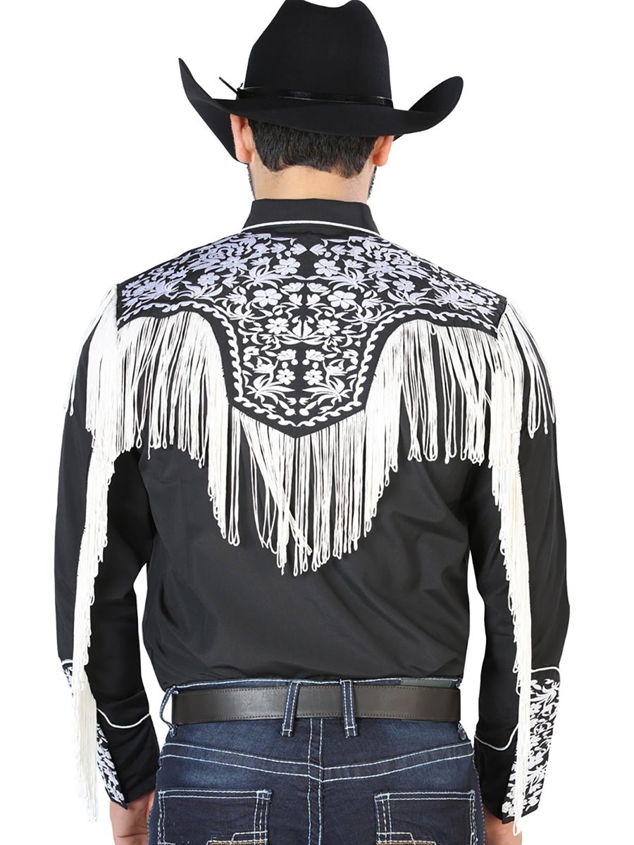 El Señor de los Cielos Embroidery Shirt Black/White 126707 - BELLEZA'S - El Señor de los Cielos Embroidery Shirt Black/White 126707 - CABALLERO - 12670701
