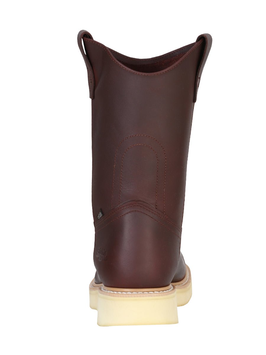Establo Men’s Work Boot Grasso Leather - Shedron 318 - BELLEZA'S - Establo Men’s Work Boot Grasso Leather - Shedron 318 - CABALLERO - 00031801