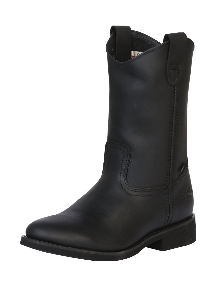 Establo Men's Work Boot - Leather Grasso - Black 311 - BELLEZA'S - Establo Men's Work Boot - Leather Grasso - Black 311 - CABALLERO - 00031101