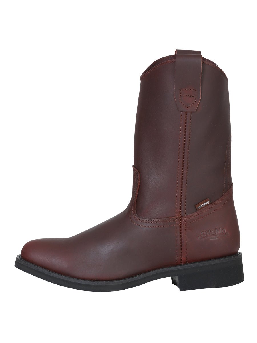 Establo Men's Work Boot - Leather Grasso - Shedron 316 - BELLEZA'S - Establo Men's Work Boot - Leather Grasso - Shedron 316 - CABALLERO - 00031601