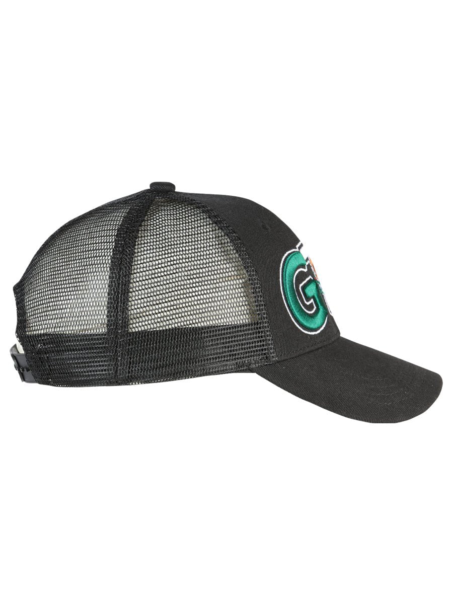 Guanajuato Black Embroidered Polyester Snap Back Cap 'El General' 44790 - BELLEZA'S - Guanajuato Black Embroidered Polyester Snap Back Cap 'El General' 44790 - Caps - 04479001