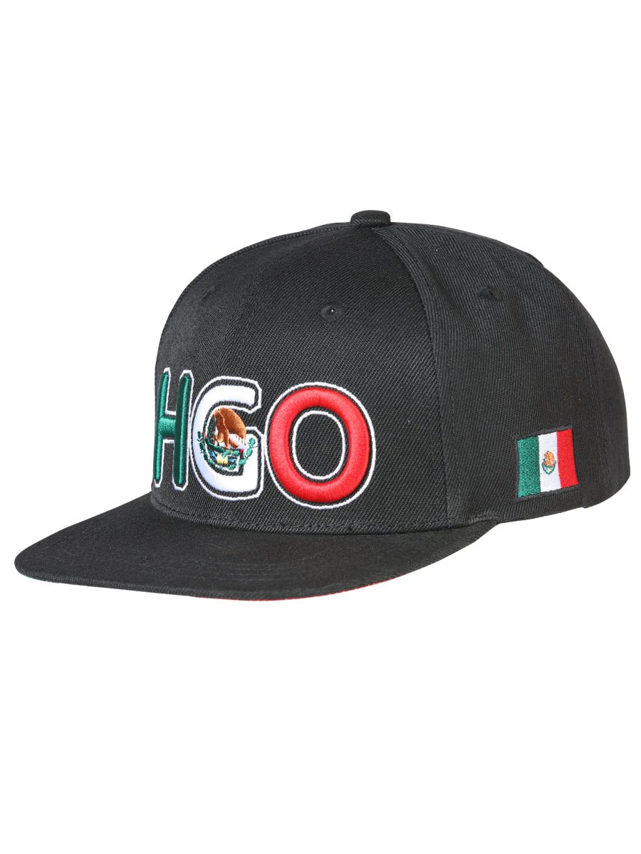 Hidalgo Black Embroidered Polyester Snap Back Cap 'El General' 44807 - BELLEZA'S - Hidalgo Black Embroidered Polyester Snap Back Cap 'El General' 44807 - Caps - 04480701