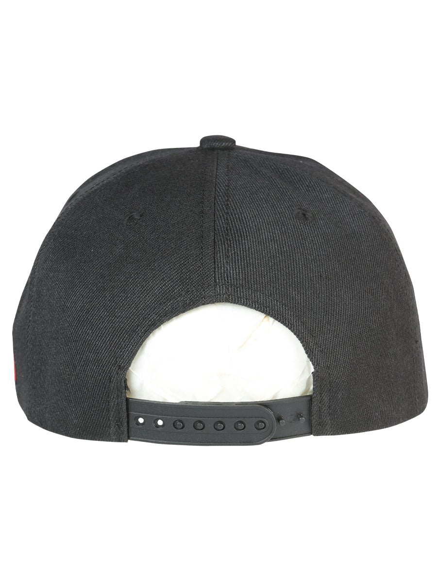 Jalisco Black Embroidered Polyester Snap Back Cap 'El General' 44781 - BELLEZA'S - Jalisco Black Embroidered Polyester Snap Back Cap 'El General' 44781 - Caps - 04478101