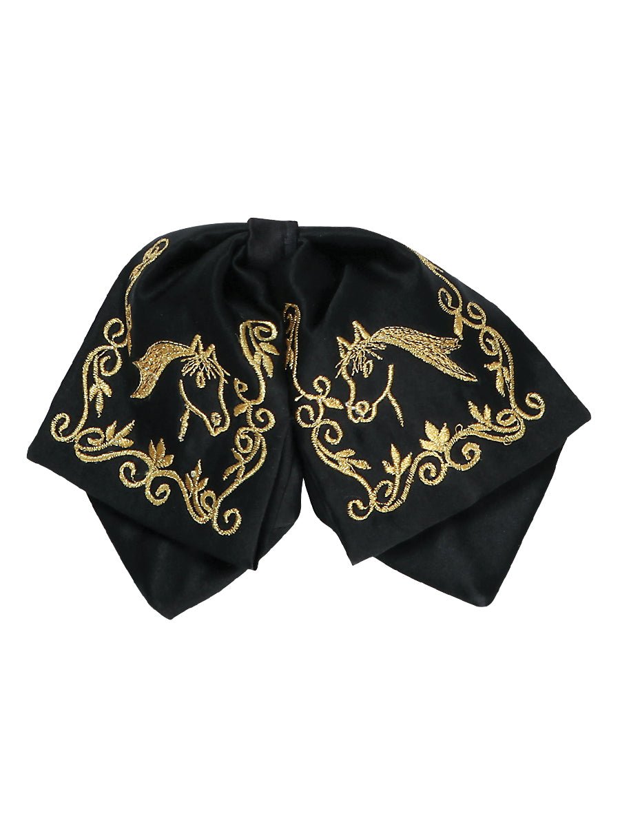 Kids Mexican Charro Bow Tie 100% Polyester Black/Gold 600148 - BELLEZA'S - Kids Mexican Charro Bow Tie 100% Polyester Black/Gold 600148 - NIÑO - 60014801