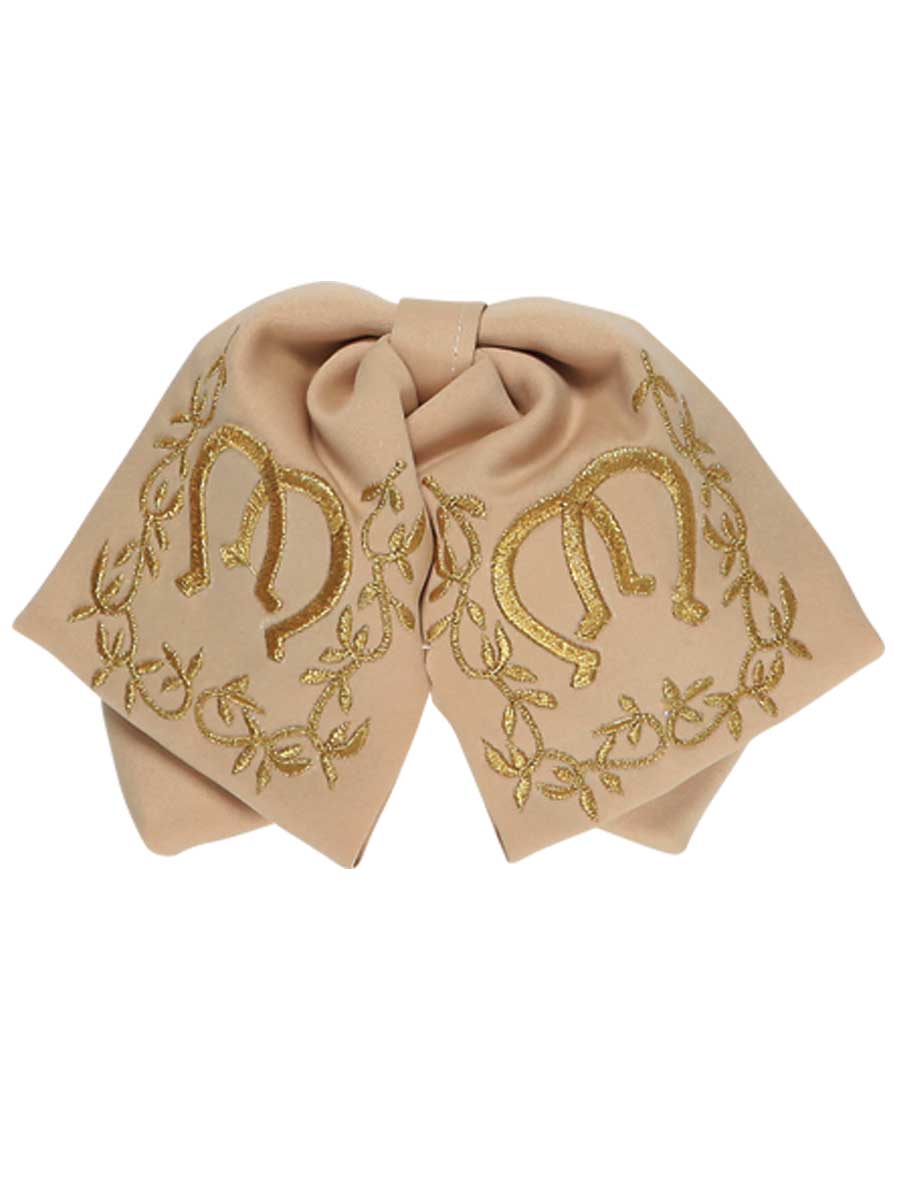 Kids Mexican Charro Bow Tie 100% Polyester Kakhi/Gold 600144 - BELLEZA'S - Kids Mexican Charro Bow Tie 100% Polyester Kakhi/Gold 600144 - NIÑO - 60014401