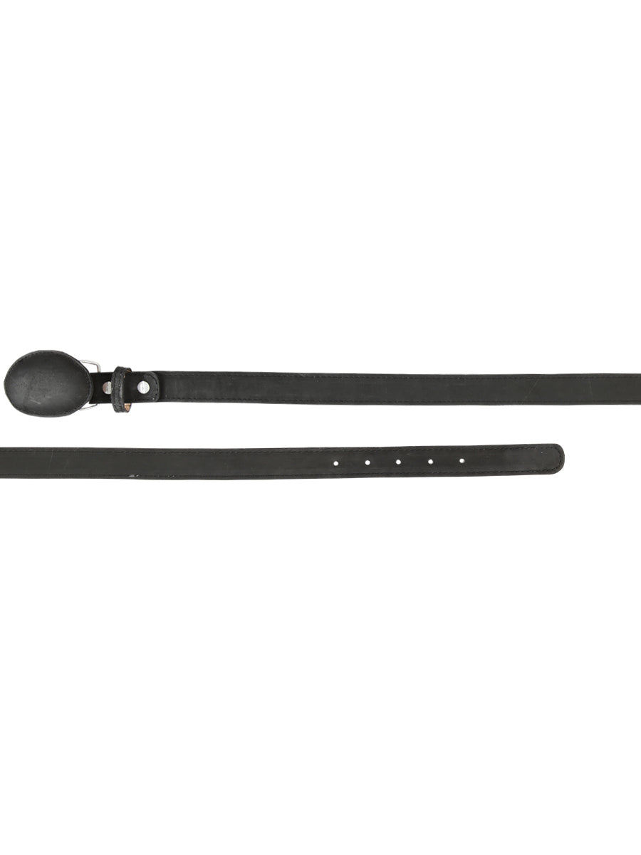Kids Western Belt - El General Nobuck Black 45441 - BELLEZA'S - Kids Western Belt - El General Nobuck Black 45441 - NIÑO - 04544101