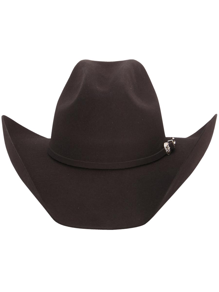 Men's 50X Wool Felt Last Rosendo Cowboy Hat 'El General' Dark Brown 35008 - BELLEZA'S - Men's 50X Wool Felt Last Rosendo Cowboy Hat 'El General' Dark Brown 35008 - Men's Cowboy Hats - 03500801