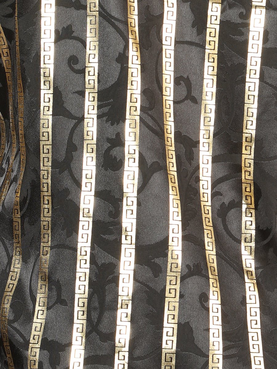 Men's Black/Gold Printed Long Sleeve Western Shirt 'El Señor de los Cielos' 44554 - BELLEZA'S - Men's Black/Gold Printed Long Sleeve Western Shirt 'El Señor de los Cielos' 44554 - Men's Shirt - 04455401