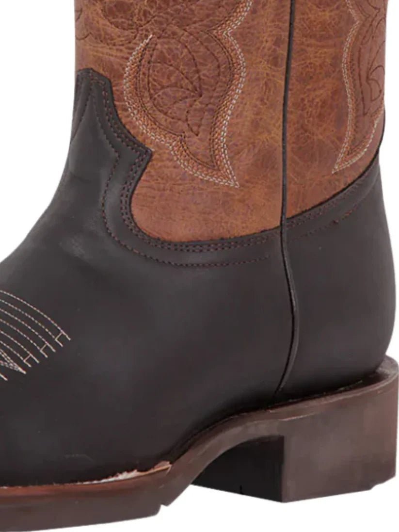Men's Bovine Leather Classic Western Rodeo Cowboy Boots 'El General' Choco 43004 - BELLEZA'S - Men's Bovine Leather Classic Western Rodeo Cowboy Boots 'El General' Choco 43004 - Men's Boot - 04300401
